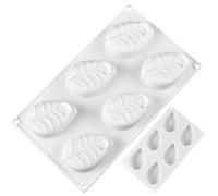 Moldes de chocolate con 6 cavidades para alimentos reutilizables y | Divertidos moldes de silicona para hornear gelatinas, helados, hogar, restaurante, panadería, fiesta
