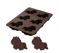 Moldes de chocolate con forma de caballo de silicona, molde de 6 huellas para yeso | Molde de hielo en forma de caballo,para , confitería, jabón, pastelería, manualidades, jalea, goma