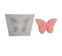 Moldes de chocolate con forma de mariposa y flor, moldes de silicona para mousse, suministros de silicona adecuados para hornear dulces en el hogar