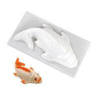 Moldes de chocolate de | 3d Koi forma de pescado pastel de gelatina de chocolate | Comida segura realista sin capa pastel de arroz con forma de chocolate chocolate