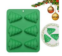 Moldes De Chocolate De Navidad De Silicona | 6 Cavidades De Silicona Para Pastelería,Molde De Pastel De,Para Los Amantes De Los Postres Organizadores De Los Principiantes De Cocina Y