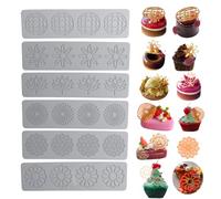 Moldes de chocolate Moldes de silicona for fondant de caramelo con forma de corazón y hojas huecas, molde de silicona for fondant de caramelo 3D for decoración de tartas, cupcakes de chocolate, tartas