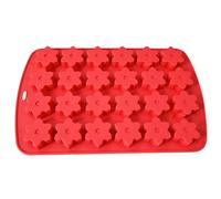 Moldes de chocolate navideño, moldes de silicona navideños, lindo molde de silicona con forma de copo de nieve de 24 cavidades, adornos antiadherentes flexibles para bricolaje, du