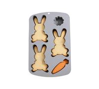 Moldes de chocolate para la de Pascua,Molde de conejo 3D Herramientas de fundición de juguetes sin pegar - Moldes de velas en forma de conejo,para Chocolate, Fudge, Dulces, Jalea,