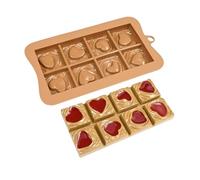 Moldes de chocolate, silicona de fácil liberación, molde grueso para barra de chocolate para barra de peluche, para trufa, brownie, recuerdo de fiesta, actividades infantiles, manualidades