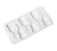 Moldes de chocolate violín - 6 moldes de chocolate con forma de cavity violín | Molde de silicona para decorar tartas | Molde de jabón violín para manualidades | Chocolate Pendant Soap Mold For Cake