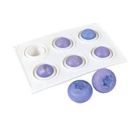 Moldes de cocción - Bandeja para horno de 6 cavidades resistente al calor - Molde de silicona con forma de arándano para chocolate Galletas de postre de Muffin