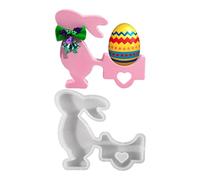 Moldes de conejo de fundición de resina, molde de conejito para chocolate,Resina epoxi de de tracción de conejo que moldea | Herramienta para el fabricante de decoración de Pascua