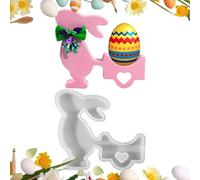 Moldes de conejo para moldeo de resina, molde de conejo para chocolate | Molde de silicona para carro de conejo - Herramienta de decoración de Pascua para bodas, decoración del hogar, adorno de la m