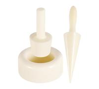 Moldes de cono de hielo - Rodillo de cono de madera | Rollo de forma de cono de gofres | Moldeador de rodillos cónicos crujientes | Mango ergonómico para postres caseros Waffle Herramienta para hacer