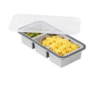 Moldes De Ćubos De Sopa De Silicona Para Congelador - Bandeja Congeladora Con Tapa | Molde Para Hielo Transparente Antideslizante De Silicona | Recipiente Reutilizable Para Preparación De Caldo, Sobra