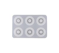 Moldes de cuentas para joyería, moldes de resina de silicona con agujero, resina epoxi para pendientes, colgantes, silicona epoxi, kit de tamaño grande