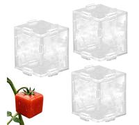 Moldes de Cultivo de Vegetales,Piezas Transparentes Reutilizables De Forma Triangular Y Cúbica - Molde de Cultivo con Forma de Pepino | Para Cultivar Tomate Fresa Calabaza Y Sandía En Jardín