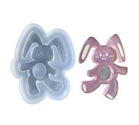 Moldes de decoración de silicona brillante para adorno, llavero, colgante, joyería, resina epoxi, moldes para manualidades, llavero de silicona