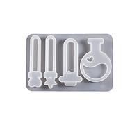 Moldes De Decoración Silicona Tubo Ensayo Botella Mágica Adorno Llavero Molde Colgante Joyería Fabricación Resina Epoxi Llavero Silicona Para Resina Epoxi