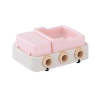 Moldes de dibujos animados para paletas de hielo, moldes de 6 cavidades de grado alimenticio para paletas de hielo y helado, con palitos reutilizables, diseño plano antiadherente, fácil desmolde