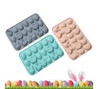 Moldes de Dulces de Pascua 3 Piezas Conejito Animado DIY