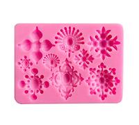 Moldes de flores con forma de flor para fiesta de cumpleaños, moldes para magdalenas de impresión, fondant, galletas, pastelería, pasteles, decoración de pasteles, caramelos de silicona, formas