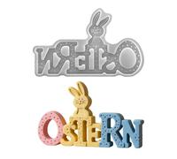 Moldes de fundición de conejos para resina - plantilla de letra inglesa para Pascua - Fondant Moldes en diseño de conejo - para usar durante las vacaciones de primavera Fiesta Librería Mesa Mesa