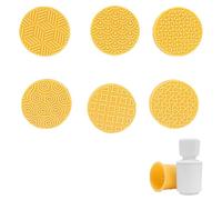 Moldes de galletas con diseño de animales en relieve 3D, sello de silicona para galletas, galletas y pasteles (amarillo)