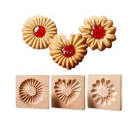 Moldes De Galletas De Madera,Almohadillas De Emboscar Antiadherentes De Madera,Molde Decorativo Ciervo Para Galletas De Sabado | Para Snacks De Chocolate Moocake Curso De Cocina Hogar Halloween Acción