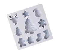 Moldes De Galletas De Navidad De Silicona | Molde De Silicona 10 Cavidades Para Hornear,Molde Para Hornear Pasteles | Para Reposteros Amantes De Postres Organizadores De Fiestas Principiantes Chefs Pa