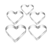 Moldes de galletas navideñas, 5 formas de pan con forma de amor para el día de San Valentín, molde creativo para hacer galletas para bodas, día de San Valentín, cumpleaños, espectáculos de bebé