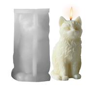 Moldes de gato de silicona, molde de resina de gato,Molde de silicona que fluye resina de gato | Herramientas de artesanía Suministros epoxi, artesanía Molde para decoraciones caseras yeso