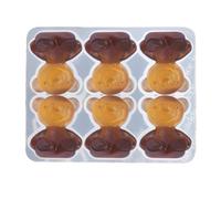 Moldes de gominolas - Moldes para caramelos de oso de goma, bandejas para cubitos de hielo | Mini bandejas de cubitos de hielo antiadherentes resistentes a desgarros con forma de cítricos de oso de