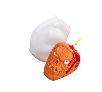 Moldes de Halloween con diseño de calavera, moldes de silicona para yeso, resina epoxi, adorno de silicona para Halloween, resina epoxi