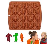 Moldes de Halloween, gomitas de frutas, forma de esqueleto, moldes de silicona fáciles de quitar, antiadherentes, reutilizables, para caramelos de goma, chocolates, dulces, gelatinas, Halloween y
