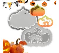 Moldes de Halloween | Moldes de resina de Halloween para linternas de calabaza, para velas yeso arga pastelería decoración estante sala de estar