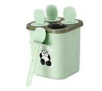 Moldes de helado de palo, 4 compartimentos para preparar postres congelados, molde de helado de verano | para niños y padres fiestas de verano en casa vacaciones jugo mermelada