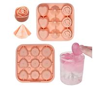 Moldes De Hielo,9 Cavidades Fácil Desmoldeo - Molde de corazones de hielo para bebidas - Para Vida Diaria Piscina Picnic Camping Bebidas Zumos Yogur Limonada Bebidas Whisky Cócteles Refrescos