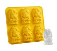 Moldes de hielo de Jesús religioso, bandeja de silicona de alimenticio de 100 g, bonito molde de cordero 3D, bandeja de whisky reutilizable, antiadherente, fácil liberación, regalo cristiano