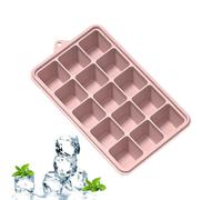 Moldes de Hielo de Silicona,Molde Apilable de 15 Cavidades de Alimenticio | Cubiteras para Cócteles en Congelador,Cóctel Whisky Agua Caramelos Postres Hogar Bar