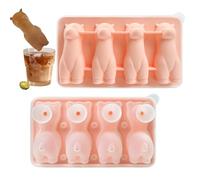 Moldes de hielo lindos - bandejas de hielo fáciles de liberar, moldes de silicona de alpaca con 4 cavidades | Herramienta de cocción divertida para dulces, chocolate, cubitos de hielo