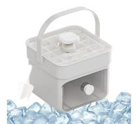 Moldes de hielo, máquina de cubitos de hielo con asa y tapa, de prensa, ayudante de cocina para bebidas cócteles en casa y de viaje