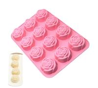 Moldes de hielo para cócteles 12 cavidades rosa fácil desmoldeo