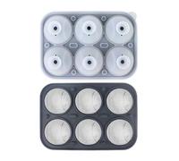 Moldes De Hielo Para Cócteles - 6 Cavidades Silicona Béisbol Reutilizable,Molde Flexible Para Bolas De Hielo,Café Whisky Cerveza Día Del Padre Reunión Familiar
