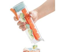 Moldes de hielo para cócteles, 6 compartimentos, a prueba de fugas y sin contacto, para congelador, para café, zumo, leche, cerveza, bourbon, frigorífico, hogar, apartamento, dormitorio, oficina