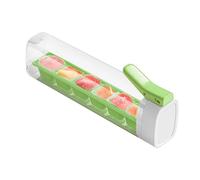 Moldes de hielo para cócteles, sin contacto con 6 compartimentos a prueba de derrames, bandejas de hielo para congelador con tapa, para bebidas, café, cerveza, whisky, refrigerador, hogar