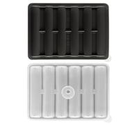 Moldes De Hielo Para Whisky - Molde De Largo De Fácil Liberación | Cubitera Para Hielo De Congelador Con Embudo - para Fiesta De Cata De Whisky Y Coctelería Hogar Bar Camping Bodas Cocina