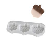 Moldes de hongos de silicona para conos de pino decoración de yeso epoxi para hornear, piñas de pino de silicona, hongos fundidos, chocolate