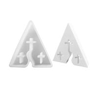 Moldes de hormigón, moldes de silicona para hormigón, molde triangular de Jesús Road Manualidades, resina epoxi El camino de Jesús, molde decorativo para el hogar, molde de escayola, molde de