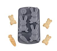 Moldes de Hornear para Pascua | Forma 3D de Conejo Antiadherente | Moldes para Vela de Conejo,Para Gominolas, Helados, Pastelería, Decoración de Pasteles, Jabón, Chocolate, Cupcakes, Dulce de Leche