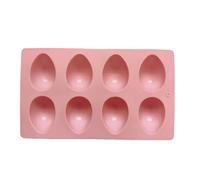Moldes de huevos de silicona de calidad, C | Juego de 1 / 3 con 8 cavidades para jabón de chocolate y yogures helados, equipo creativo para hornear