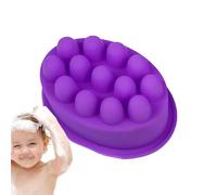 Moldes de jabón de masaje, moldes de silicona para masaje, moldes para tartas hechas a mano en casa, barras de bandeja de Sôap Môlds | Masaje de silicona para el cabello rizado | Suministros de