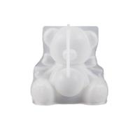 Moldes de jabón de silicona 3D, molde de silicona de resina epoxi en forma de oso, suministros para hacer a mano