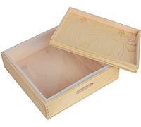 Moldes de jabón de silicona, 8L 282OZ 8KG Molde de jabón de silicona rectangular grande para molde de 18 barras con caja de madera y tapa Herramientas para hacer jabón hecho a mano DIY